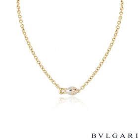 Bvlgari Yellow Gold Naturalia Diamond Necklace Bvlgari Yellow Gold Naturalia Diamond Necklace